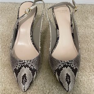 Cole Haan Grand Os Sling Back Pumps, Size 8 - Excellent Condition
